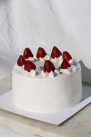 
                  
                    Load image into Gallery viewer, Vanilla Strawberry Cake - MKT Cake The Daily Knead 
                  
                