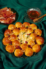 Brie & Brioche Wreath Holiday Collection The Daily Knead Jamon Serrano Wreath 